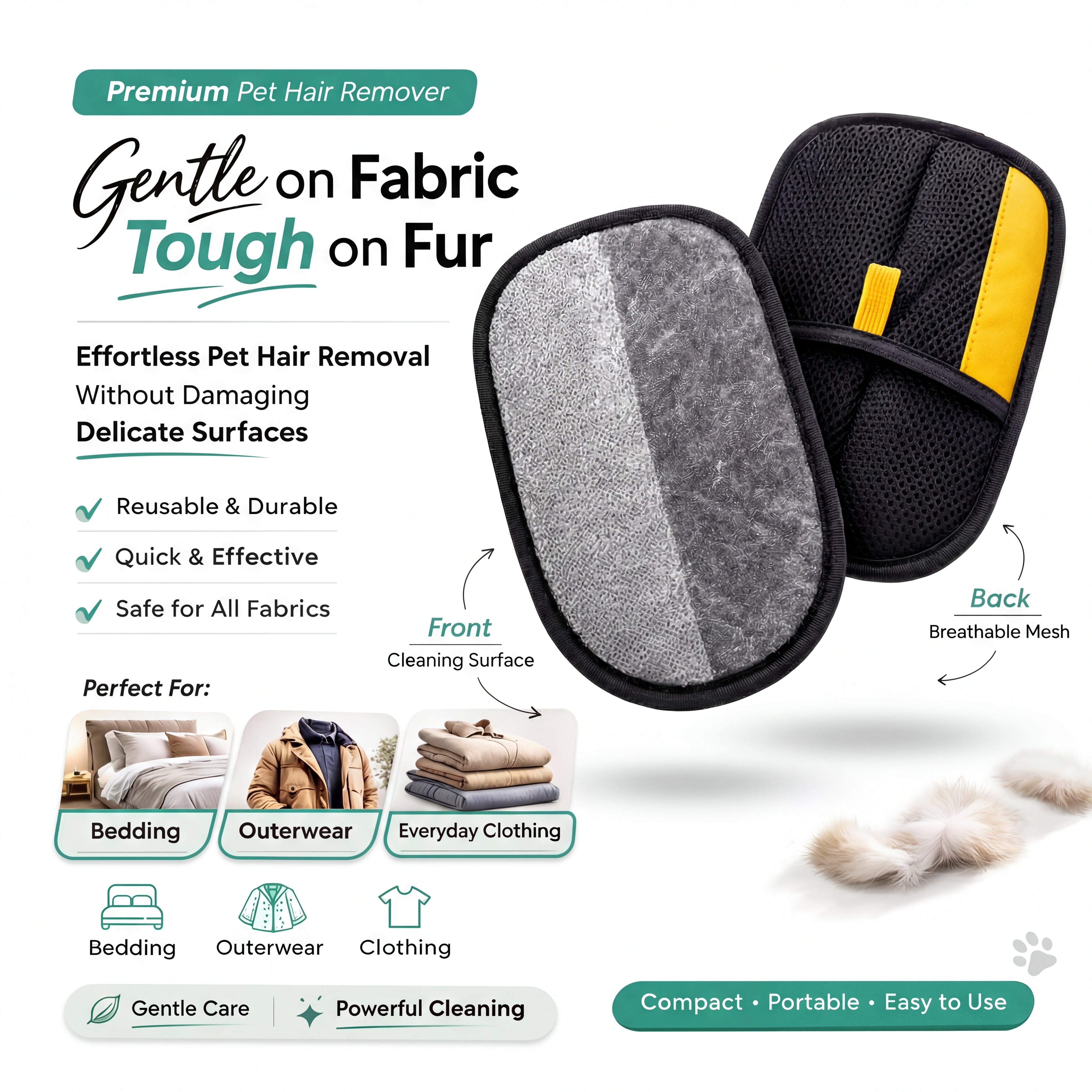 Pawlytic Lab StaticLift™ Fur Removal Mitt